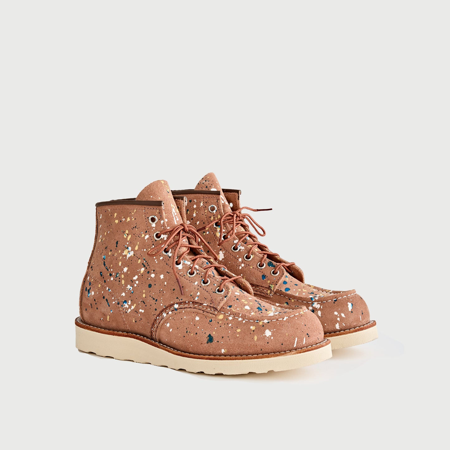 Mannen Confetti Moc Toe Dusty Rose Abilene