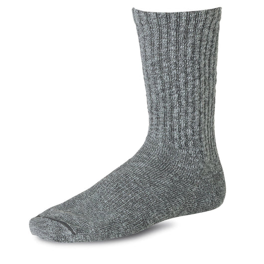 Cotton Ragg Overdyed Socks - Black/Grey