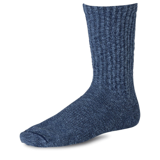 Cotton Ragg Overdyed Socks - Navy/Blue