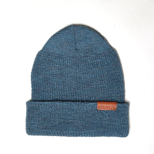 Merino Wool Knit Cap Beanie - Light Blue