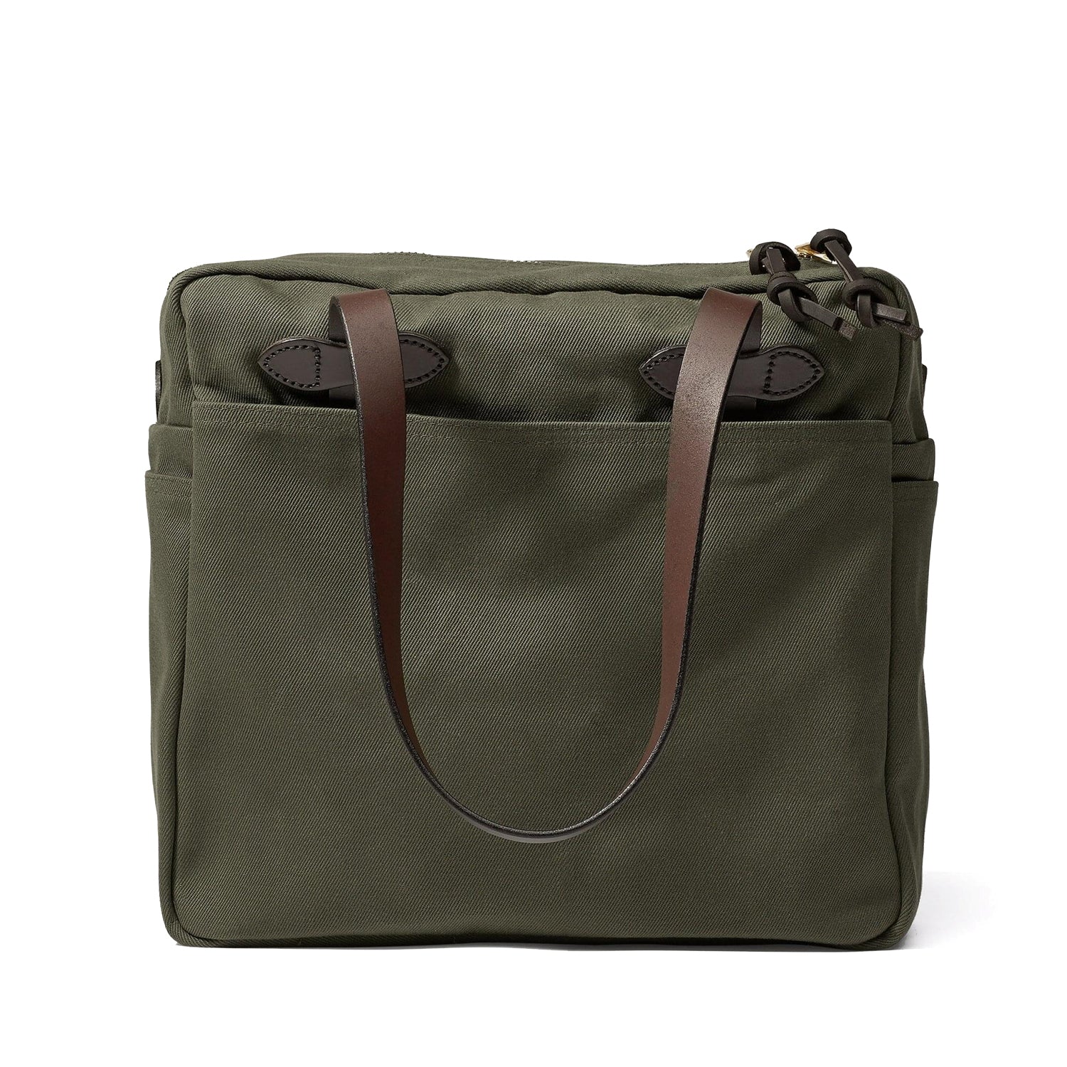 Filson Rugged Twill Tote Bag with Zipper Otter Green – Red Wing
