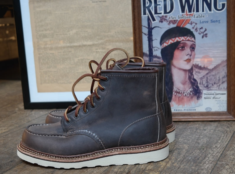 Exclusive and limited: the Red Wing Shoes 8883 6'' Classic Moc Toe in Concrete Rough & Tough!
