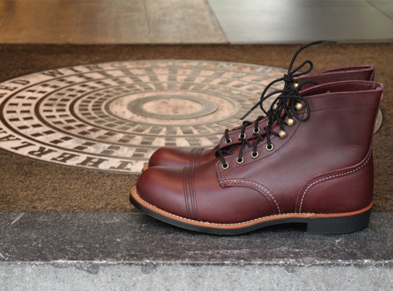 Now available: the Red Wing Shoes 8119 Iron Ranger with Oxblood leather and a Vibram sole