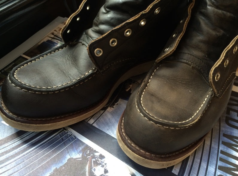 Red Wing Shoe Store Amsterdam Shoe Care Sessions; the 8890 Classic Moc Toe in Charcoal Rough & Tough