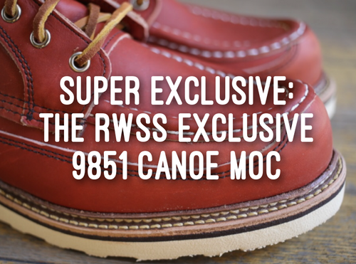 Super exclusive release: The RWSS Exclusive 9851 Canoe Moc – Red Super exclusive release: The RWSS Exclusive 9851 Canoe Moc – Red