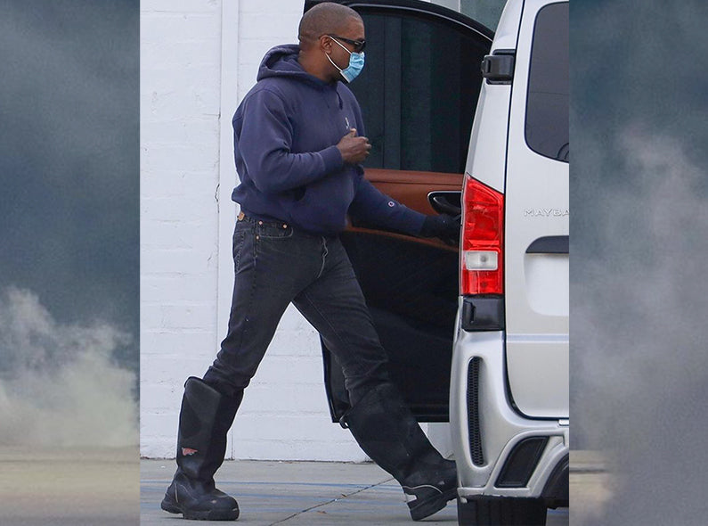 Kanye West Ye in Red Wing boots