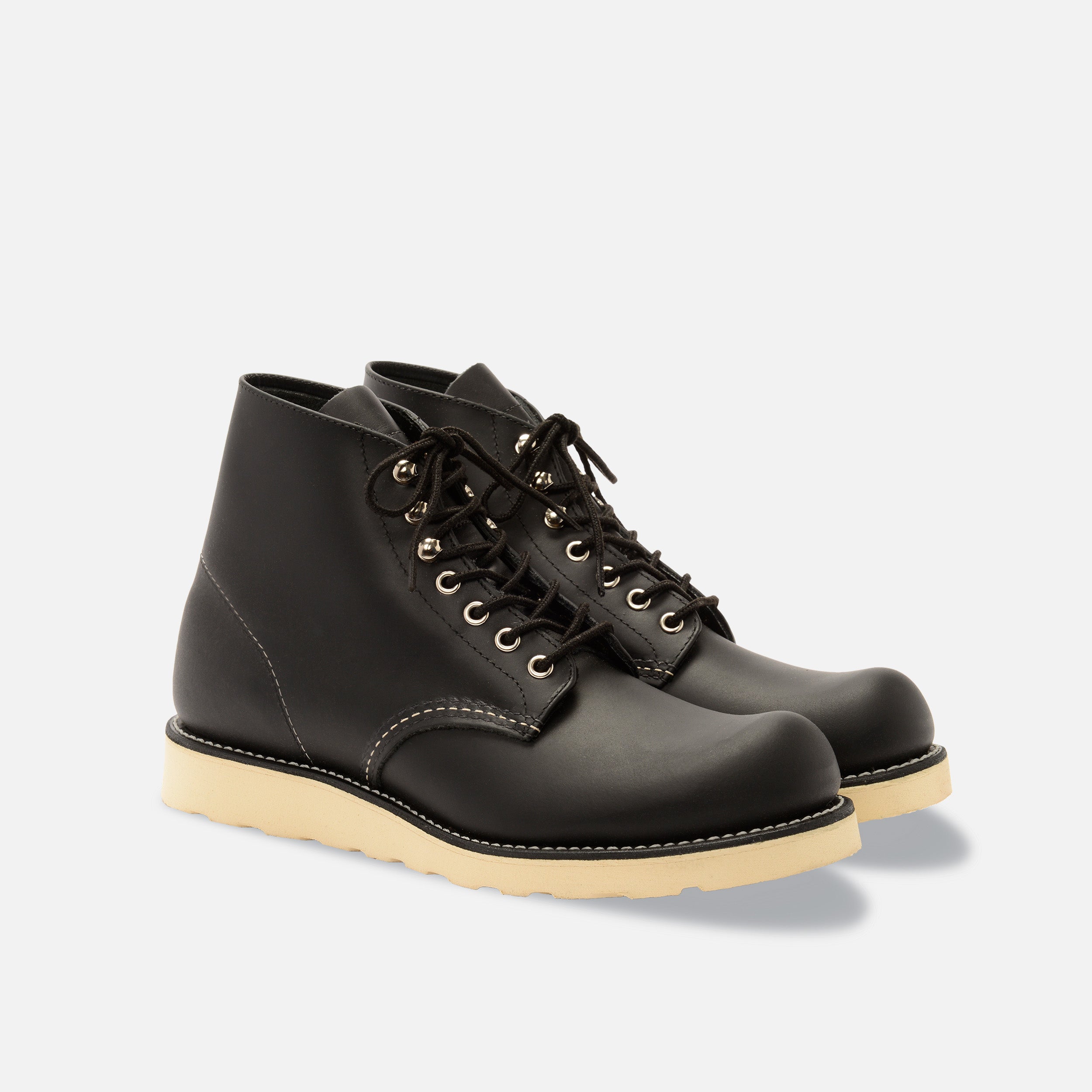 靴 RED WING 6'CLASSIC ROUND 8165 BLACK 26.5 8165 Classic Round Toe Black Chrome – Red Wing Amsterdam