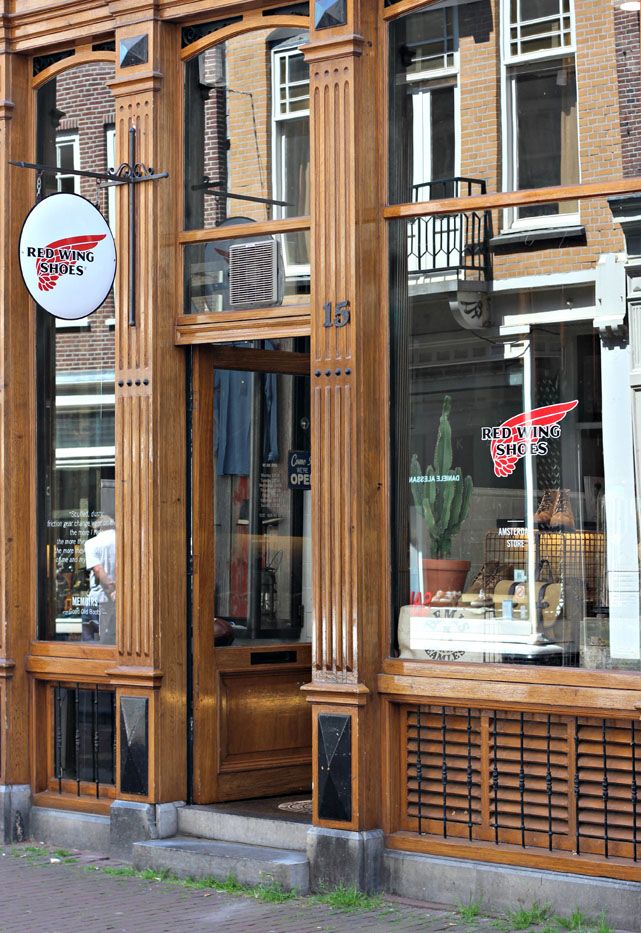 red wing amsterdam storefront shop