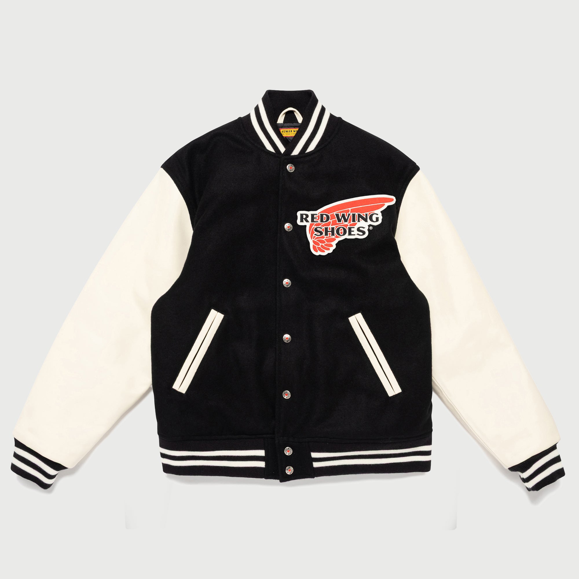 ジャケット・アウター HUMAN MADE x RED WING Varsity Jacket Human Made Red Wing Varsity Jacket Black – Red Wing Amsterdam