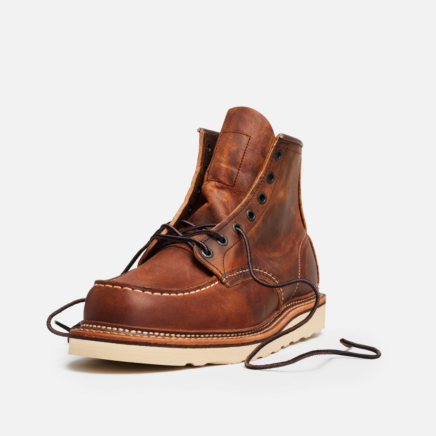 Red Wing Amsterdam 1907 Classic Moc Toe Copper Rough & Tough