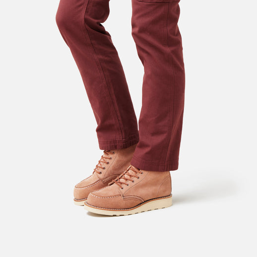 Red Wing Amsterdam 3319 6'' Moc Toe Dusty Rose Abilene