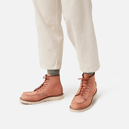 Red Wing Amsterdam 8208 Classic Moc Toe Dusty Rose Abilene