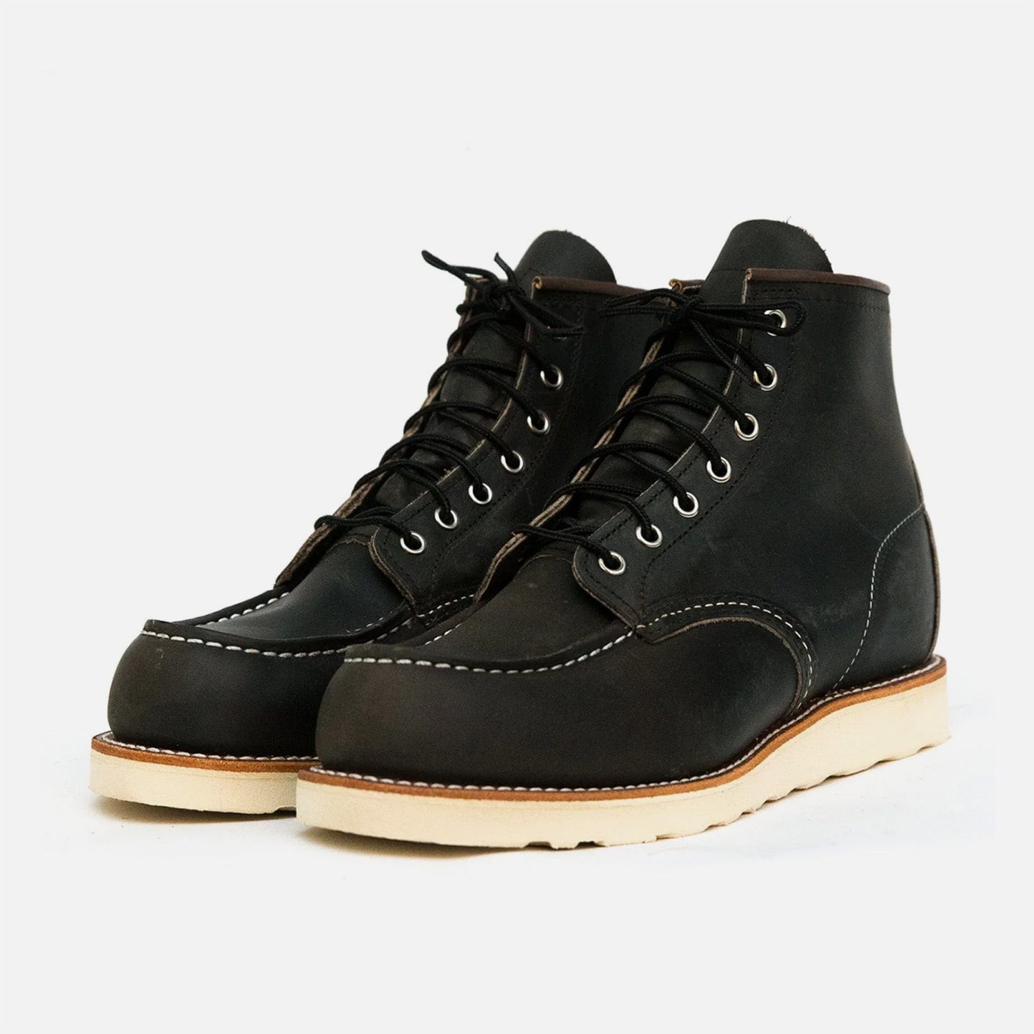 8890 6 Classic Moc Toe Charcoal Rough and Tough Red Wing Shoes