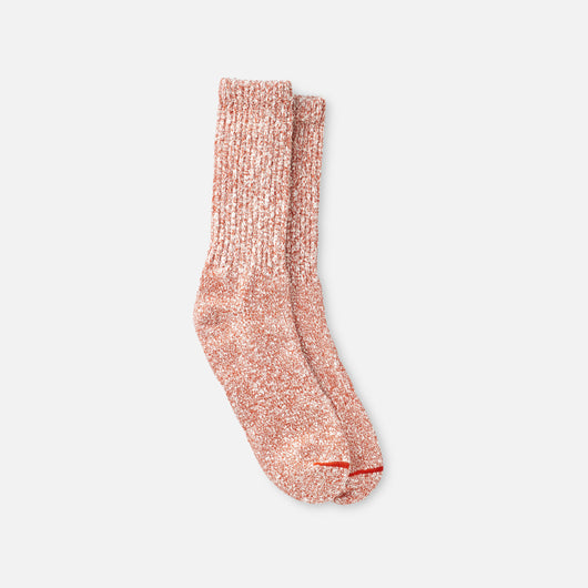 Chaussettes en coton chiné - Rouille