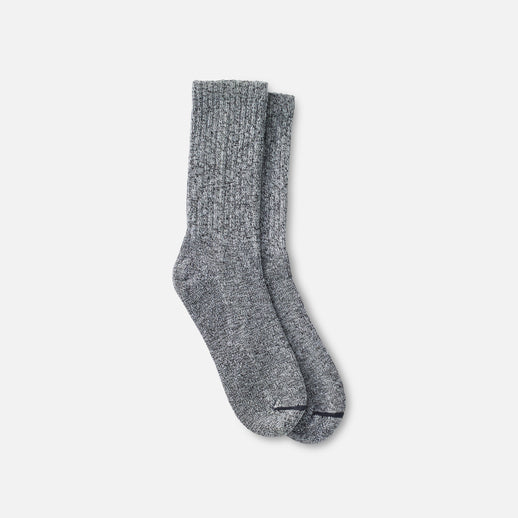 Red Wing Amsterdam Cotton Ragg Overdyed Socks - Black/Grey