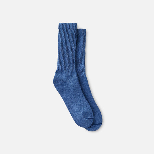 Red Wing Amsterdam Cotton Ragg Overdyed Socks - Navy/Blue