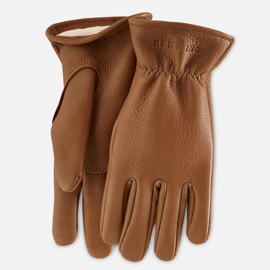 Red Wing Amsterdam Lined Gloves in Nutmeg Buckskin