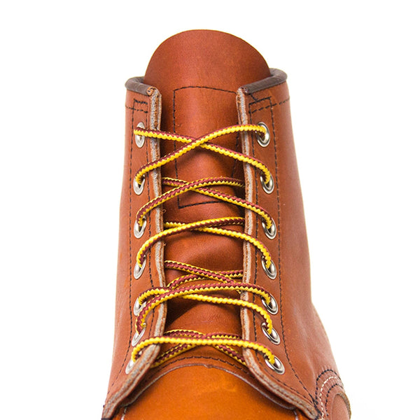 red wing chestnut leather lace