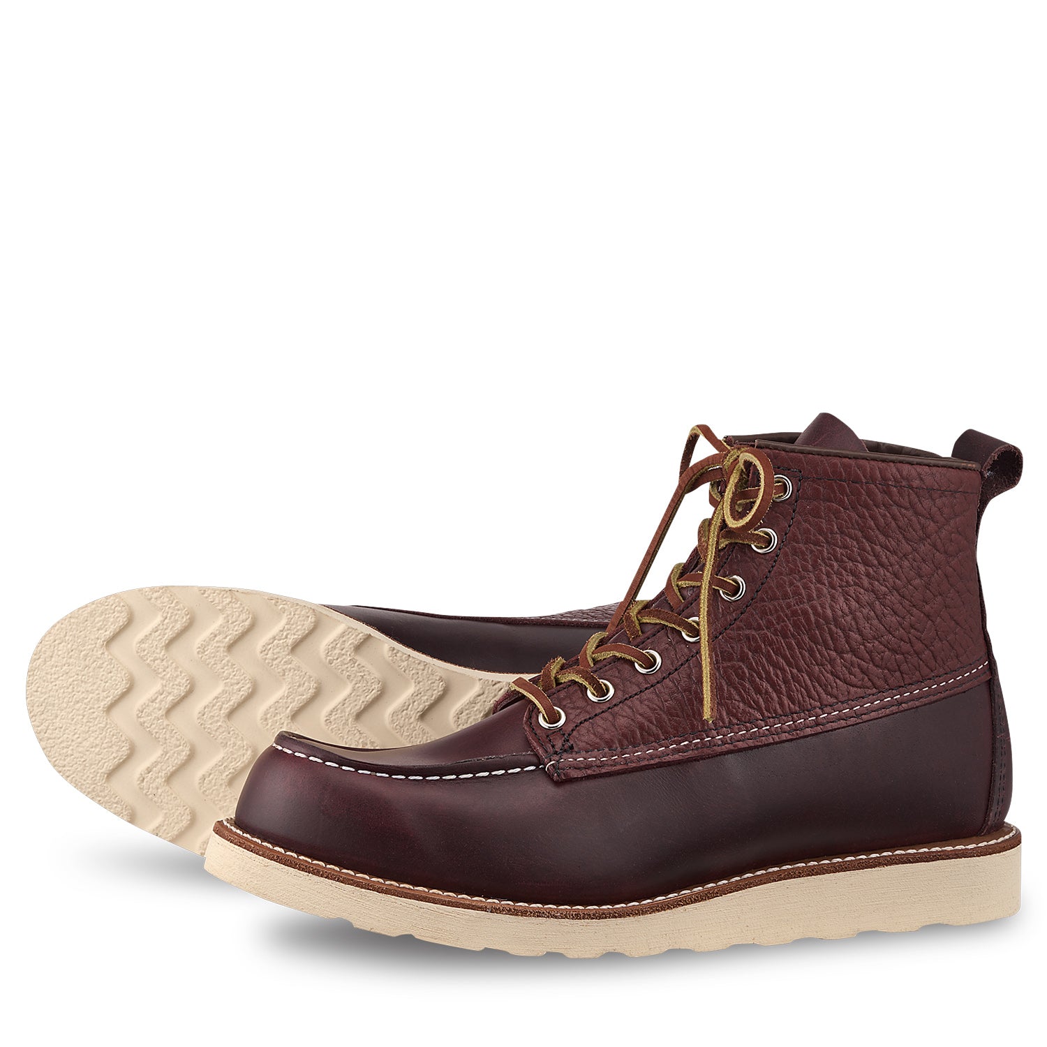 87520 Chop Moc Toe American Bison & Black Cherry Excalibur – Red Wing