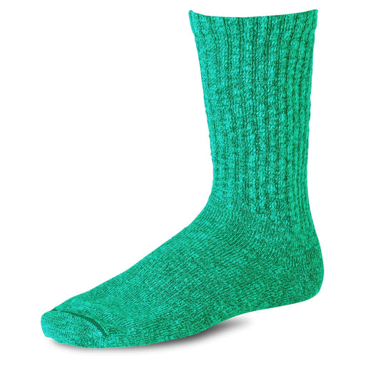 Cotton Ragg Overdyed Socks - Green/Light Green