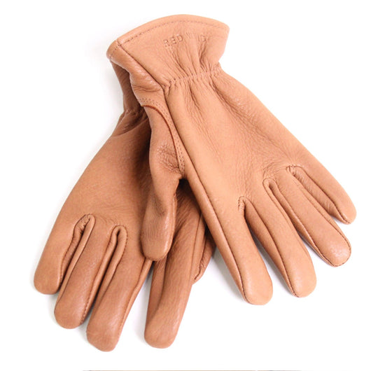 Lined Gloves in Nutmeg Buckskin