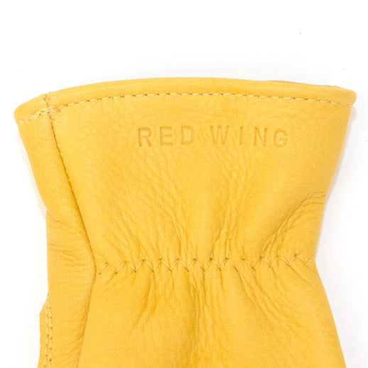 redwingamsterdam Unlined Glove in Yellow Buckskin Leather