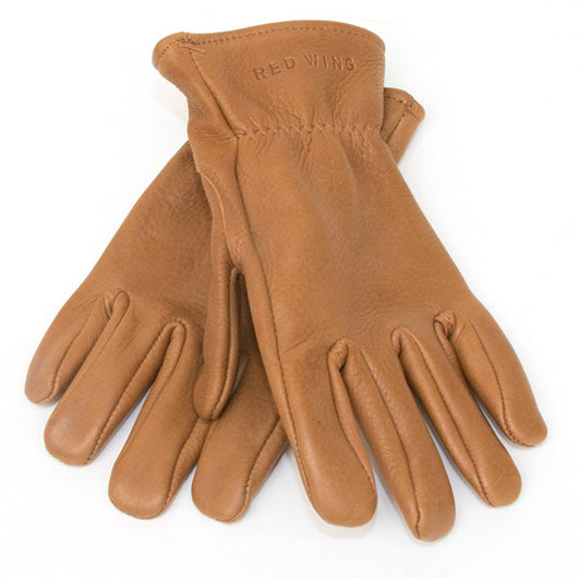 Unlined Glove in Nutmeg Buckskin Leather