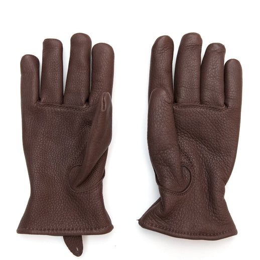 redwingamsterdam Lined Gloves in Brown Buckskin