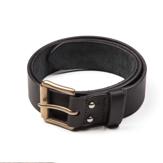 Black Pioneer Leather Belt