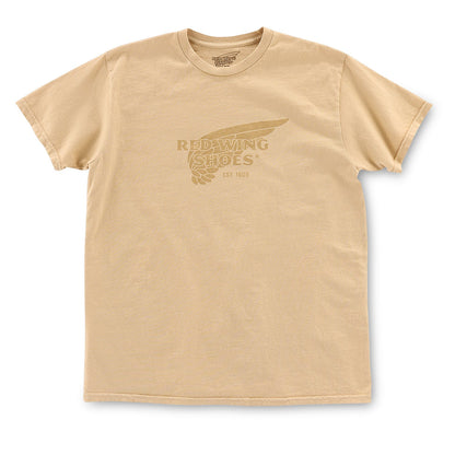 Red Wing Amsterdam Monochrome Red Wing Logo T-Shirt - Beige