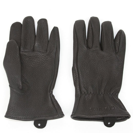 Red Wing Amsterdam Unlined Glove in Black Buckskin Leather