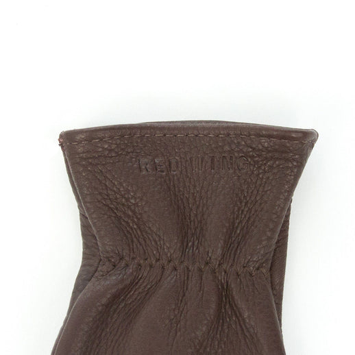 Red Wing Amsterdam Unlined Glove in Brown Buckskin Leather