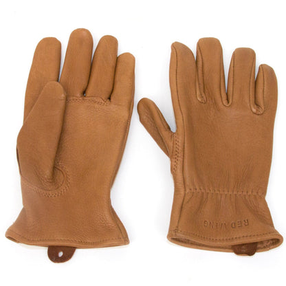 redwingamsterdam Unlined Glove in Nutmeg Buckskin Leather