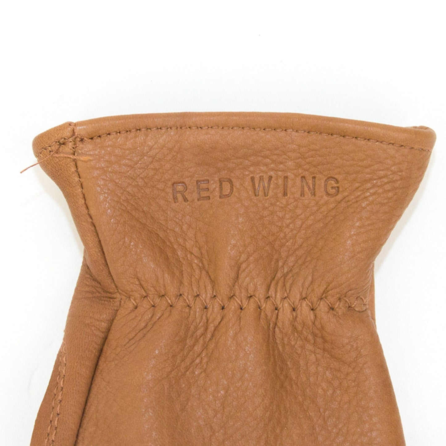 redwingamsterdam Unlined Glove in Nutmeg Buckskin Leather